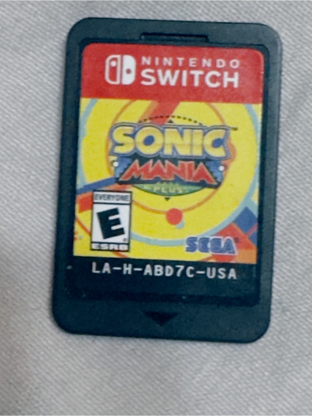 Nintendo Switch Sonic Mania Plus Game Card - Black, Red, Yellow